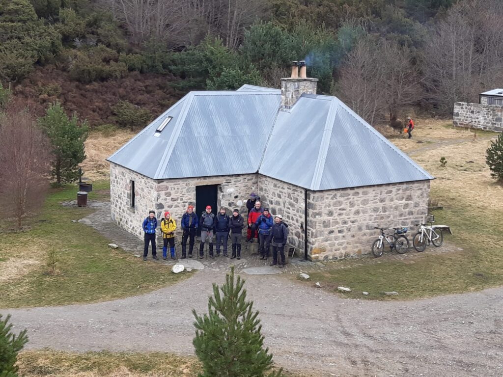 At the bothy from the tree