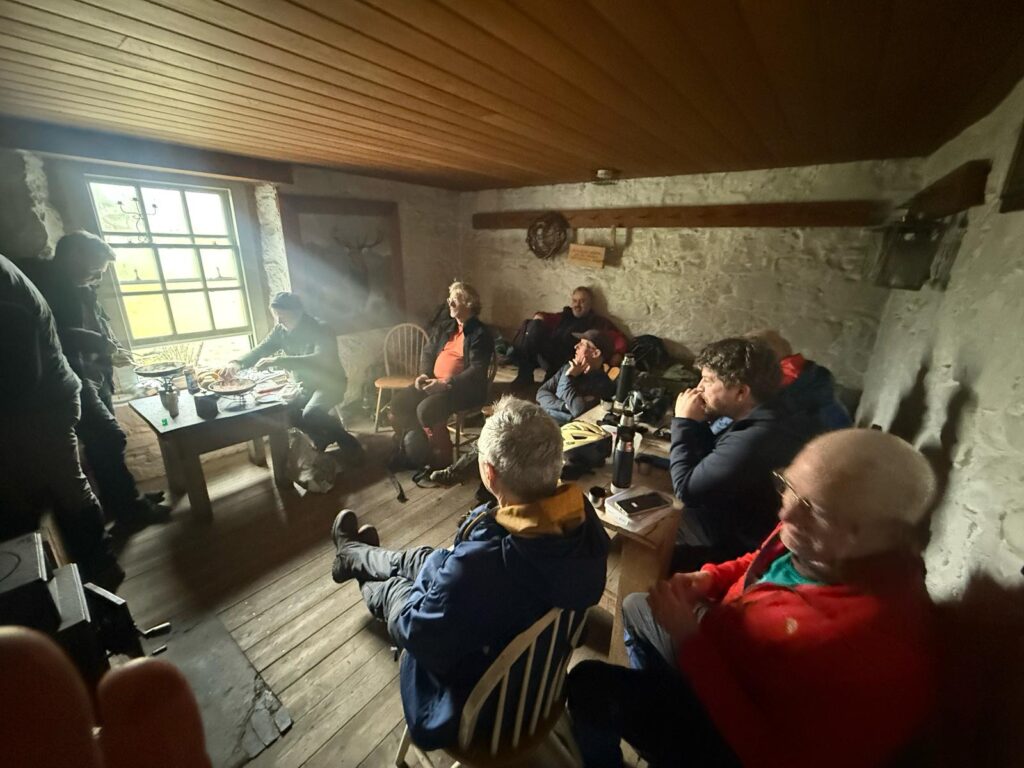 Bacon butty bothy customers
