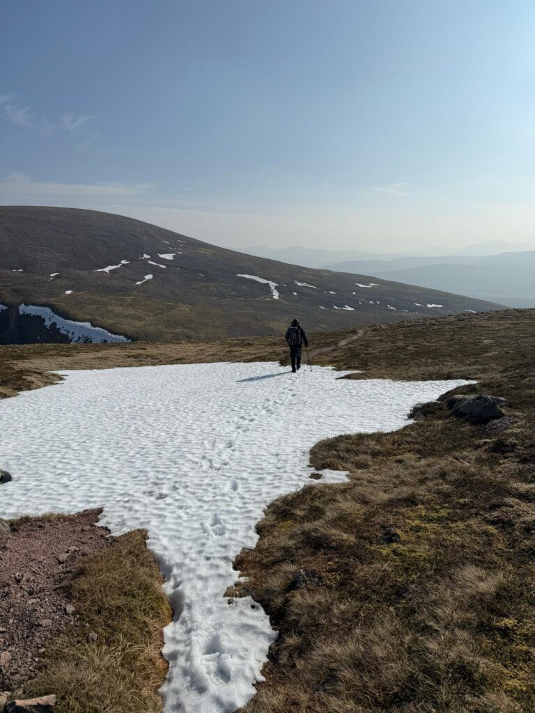 Crossing the Cairngorm plateau