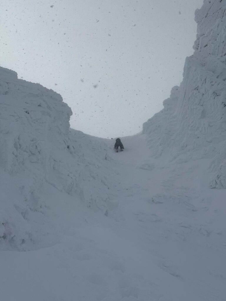 John in Aladdins Couloir